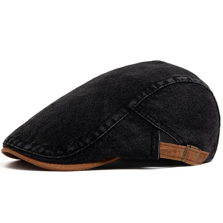 Teis | Premium Denim Flat Cap – Tidløs stil og komfort i hverdagen
