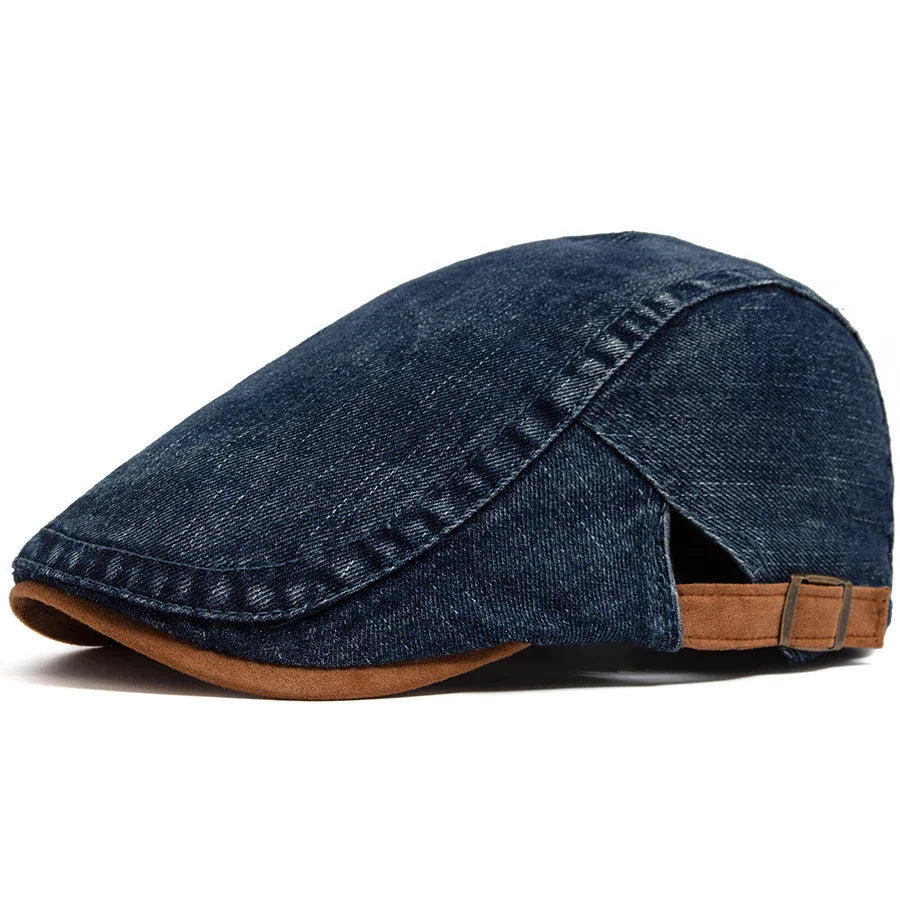 Teis | Premium Denim Flat Cap – Tidløs stil og komfort i hverdagen