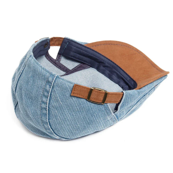 Teis | Premium Denim Flat Cap – Tidløs stil og komfort i hverdagen