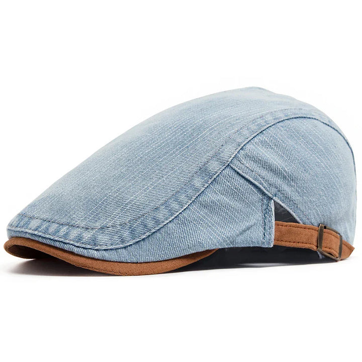 Teis | Premium Denim Flat Cap – Tidløs stil og komfort i hverdagen
