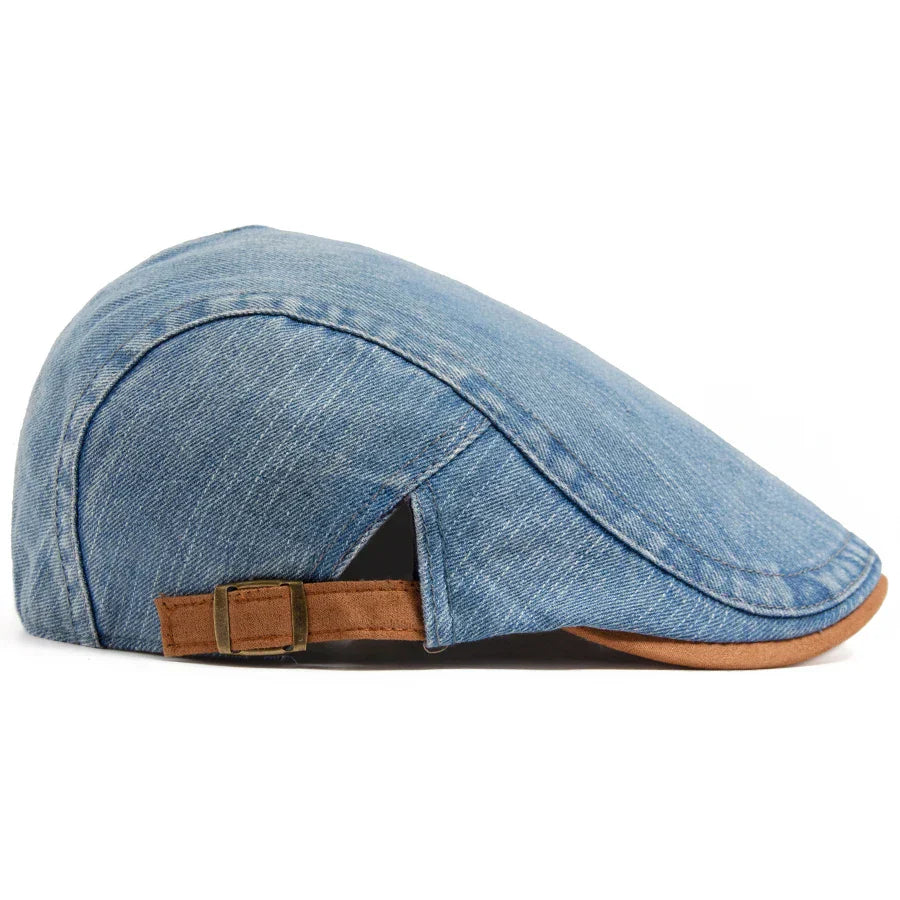 Teis | Premium Denim Flat Cap – Tidløs stil og komfort i hverdagen