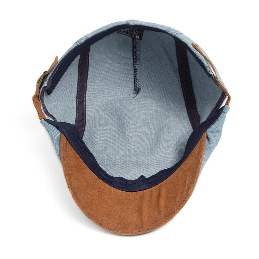 Teis | Premium Denim Flat Cap – Tidløs stil og komfort i hverdagen
