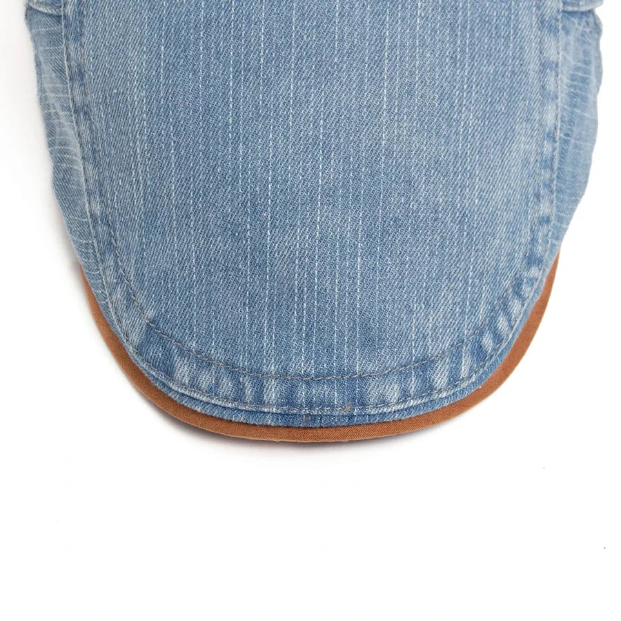 Teis | Premium Denim Flat Cap – Tidløs stil og komfort i hverdagen