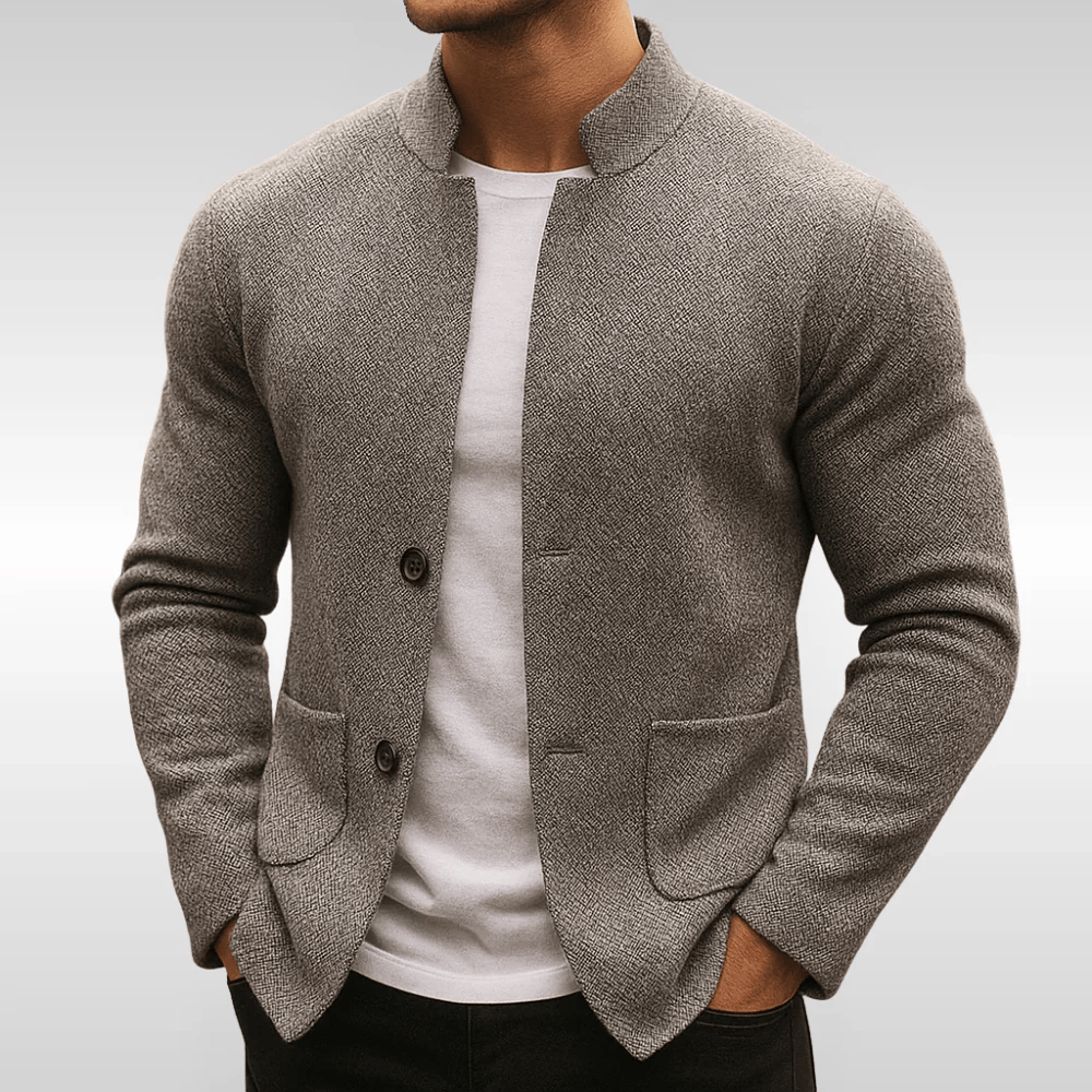 Leon – Strukturert strikkjakke