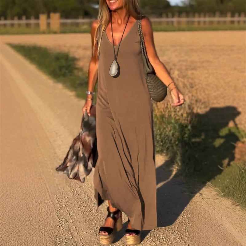 Siv | Komfortabel Casual Maxi-kjole – Luftig passform for varme dager